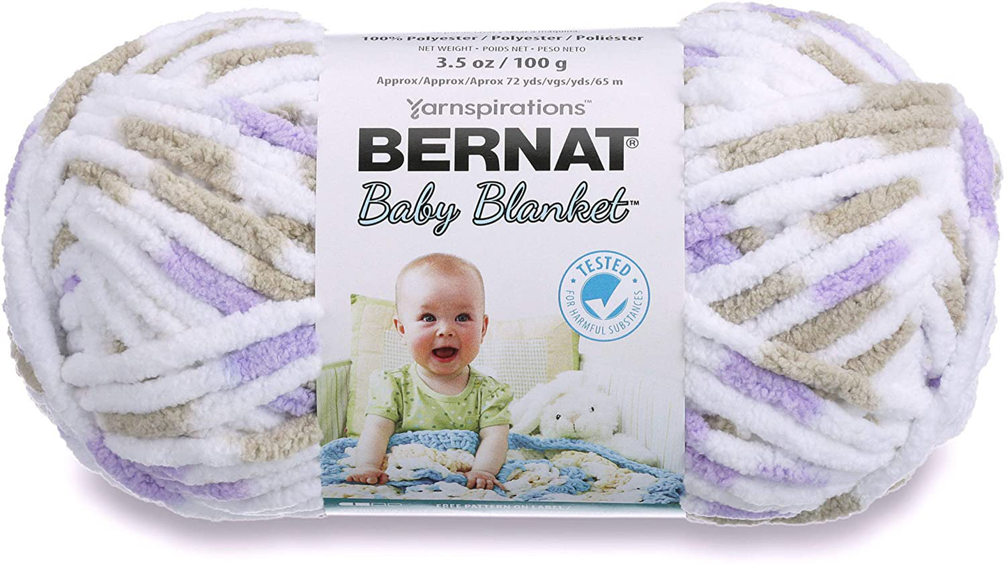 Bernat Baby Blanket Yarn, 3.5 oz, Gauge 6 Super Bulky