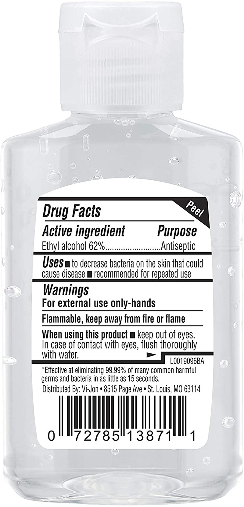 Germ-X Original Hand Sanitizer, 2 Fluid Ounce Bottles (Pack of 48), 96 Fl Oz