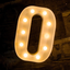 Foaky LED Letter Lights Sign Light Up Letters Sign for Night Light Wedding/Birthday Party Battery Powered Christmas Lamp Home Bar Decoration(O)