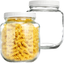 Wide Mouth Mason Jars 64 OZ [2 Pack] Half Gallon Mason Jars with Airtight Lid Microwave/Freeze/Dishwasher Safe Canning Jar, Large Clear Glass Mason Jars for Canning, Fermenting, Pickling, Storing, Dry Food Storage, Clear [ 2 Pack ]