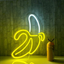 Banana Neon Signs LED Neon Lights Art Wall Decorative Lights Neon Lights for Christmas Room Wall Kids Bedroom Birthday Party Bar Decor 11''X19.7'' (Warm Yellow Banana)