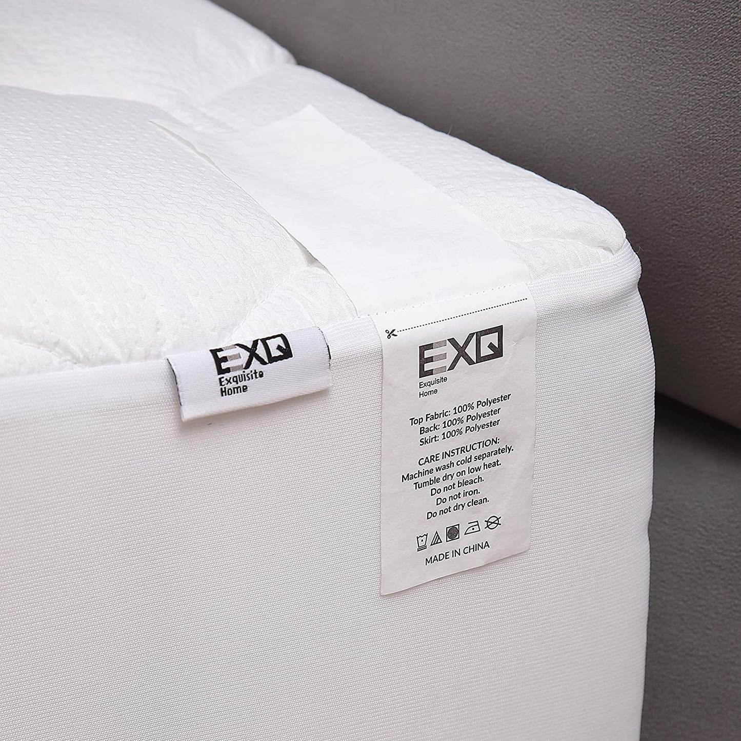 EXQ Home Full Mattress Pad Quilted Mattress Protector Fitted Sheet Mattress Cover for Bed Stretch Up to 18” Deep Pocket (Breathable)
