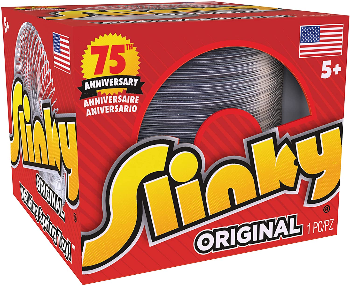 The Original Slinky Walking Spring Toy, Metal Slinky, Fidget Toys, Party Favors and Gifts, Toys for 5 Year Old Girls and Boys, by Just Play