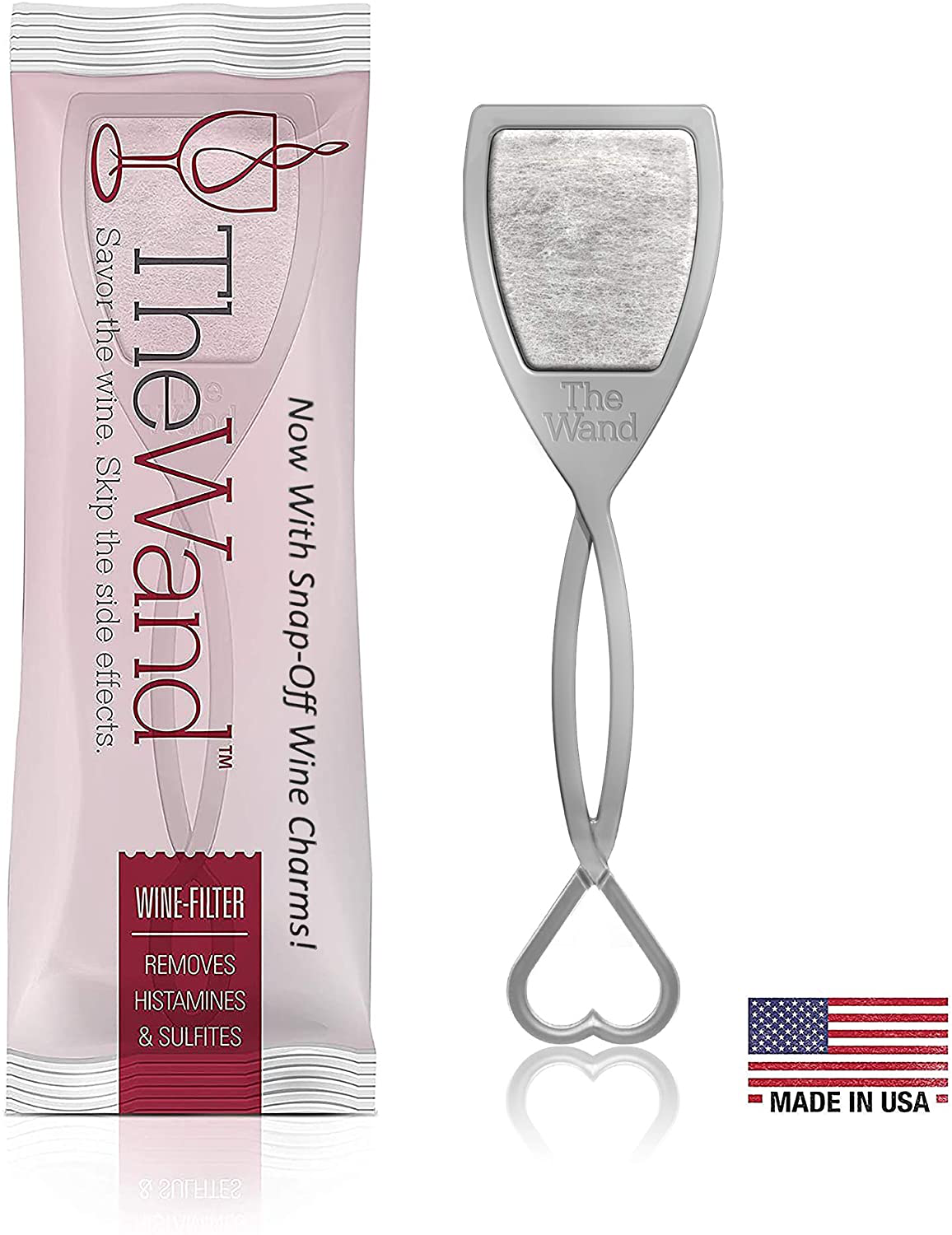 PureWine Wand Purifier Filter Stick Removes Histamines and Sulfites - Reduces Wine Allergies & Eliminates Headaches - Drop It & Stir Aerates Restoring Taste & Purity - Pack of 24