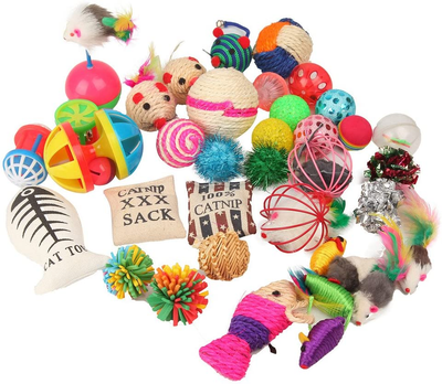 Fashion'S Talk Cat Toys Variety Pack for Kitty 20 Pieces