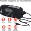 Weather Radio Emergency Hand Crank Self Powered AM/FM NOAA Solar Portable Camping Weather Radio with LED Flashlight