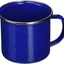 Texsport Enamel Coffee Cup Mug with Stainless Steel Rim, Blue , 12 Oz