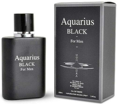Aquarius Black Cologne for Men 3.4 Fl.Oz.