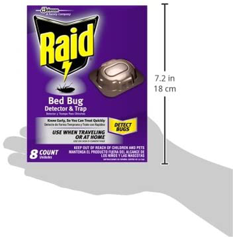 Raid Bed Bug Detector & Trap, 8 ct