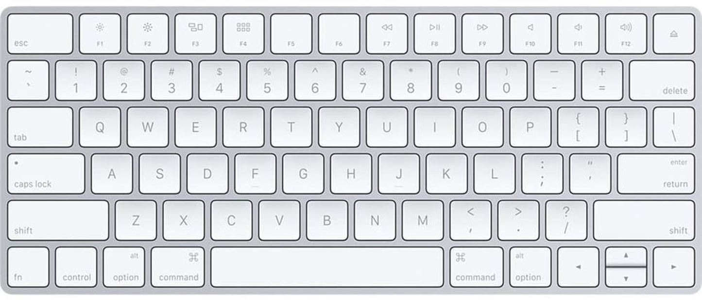 (Renewed) Apple Wireless Magic Keyboard 2, Silver (MLA22LL/A) -