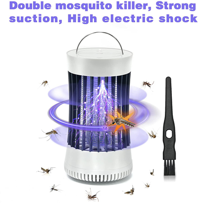 NALAX Bug Zapper, Portable Mosquito Killer Trap, 2000Ah Long Battery Life & USB Powered Rechargeable Insec Fly Zapper for Indoor Outdoor, Camping, Travel, Strong Suction Turbo Fan