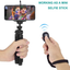Mobile Phone Tripod Alfort Flexible and Portable Tripod 360 ° Rotatable Mini Tripod Stand with Bluetooth Remote for Iphone/Galaxy/Honor/Xperia/Redmi and Other Smartphones（Black）