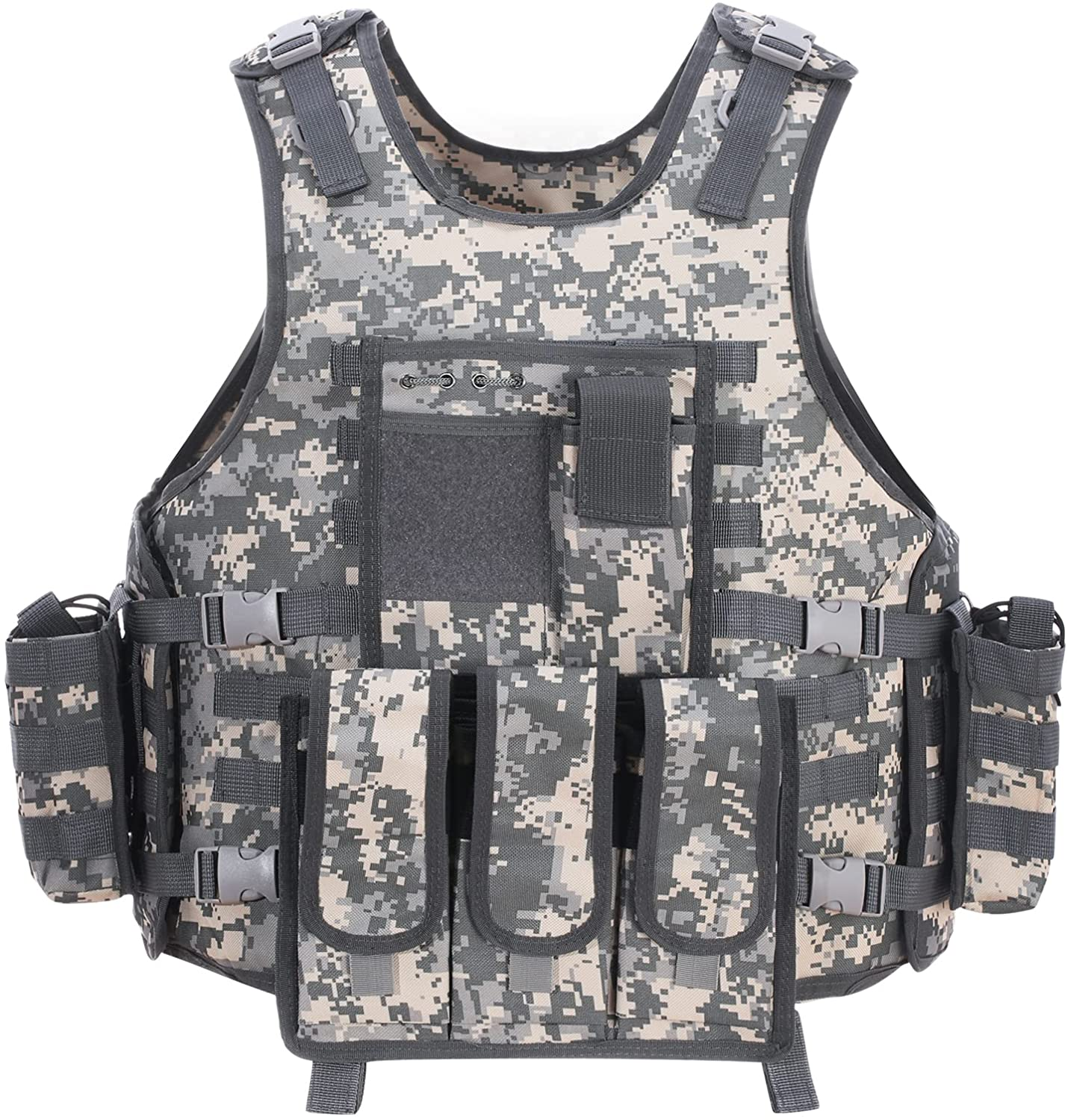 Tactical Vest Adjustable Outdoor Gear Load Carrier Vest for Hunting Hiking Camping CS Game