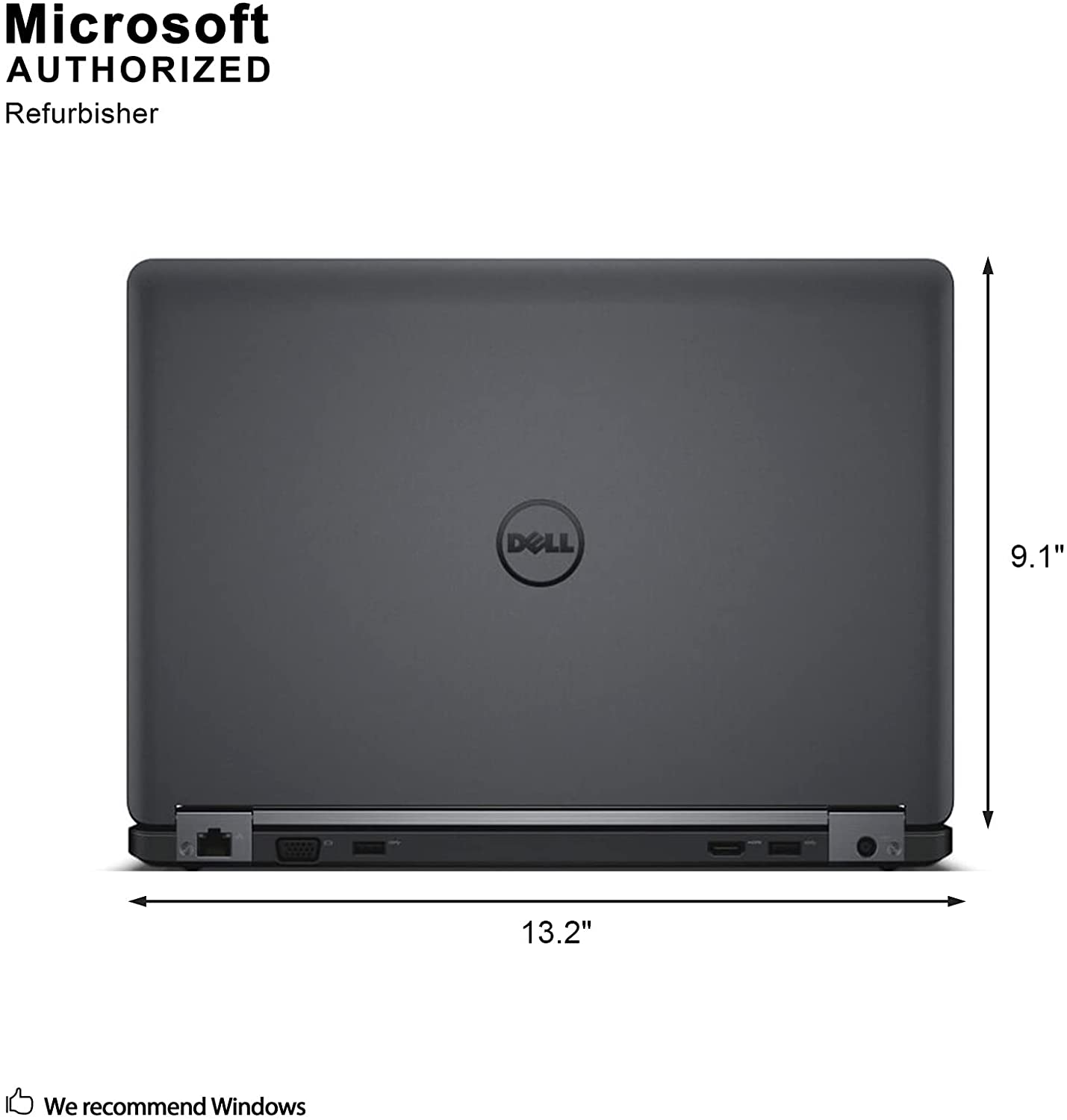 Dell Latitude E5450 14In Laptop, Intel Core I5-5300U 2.3Ghz, 8GB RAM, 256GB Solid State Drive, Windows 10 Pro 64Bit (Renewed)