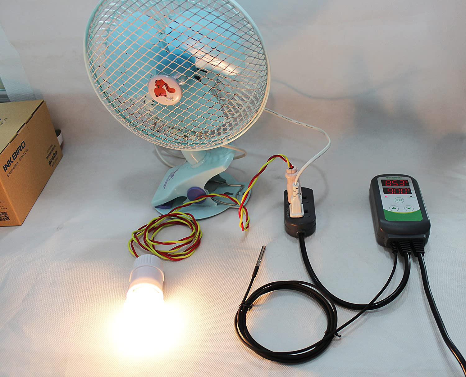 Inkbird WiFi ITC-308 Digital Temperature Controller Thermostat Remote Monitoring Controlling Home Brewing Fermentation Breeding Incubation Greenhouse
