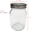 ZUYPSK Regular Mouth Glass Mason Jars, With Lids and Bands for Food Storage,Cookies, Spice,Candy,Drinking,Canning and Salads, Yogurt 16 oz (1Pcs, 16 oz)