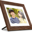 8” Distressed Wood Digital Photo Frame, Auto Slideshow, USB/SD/SDHC Supported, Built-In Clock & Calendar, Easy Setup