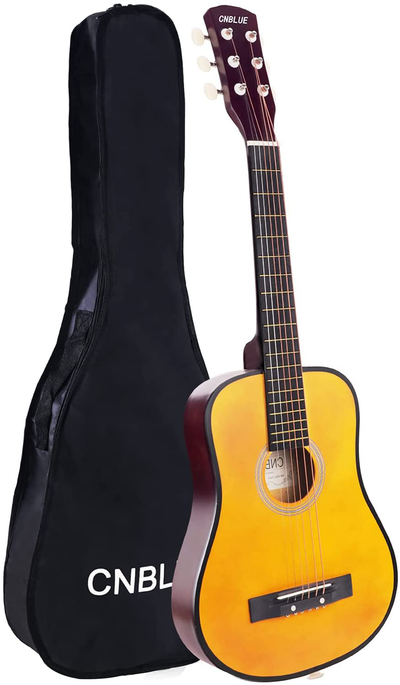 CNBLUE Acoustic Guitar Beginner Dreadnought Acoustic Guitar 30 Inch Kids Guitar 1/2 Size Mini Guitar ​Folk Small Guitar Steel Strings with Gig Bag