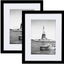 ENJOYBASICS 12x16 Picture Frame Black Poster Frame,Display Pictures 9x12 with Mat or 12x16 Without Mat,Wall Gallery Photo Frames,2 Pack