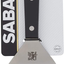 Sabatier Triple Rivet Stainless Steel Wide Turner, 9.65-Inch, Black