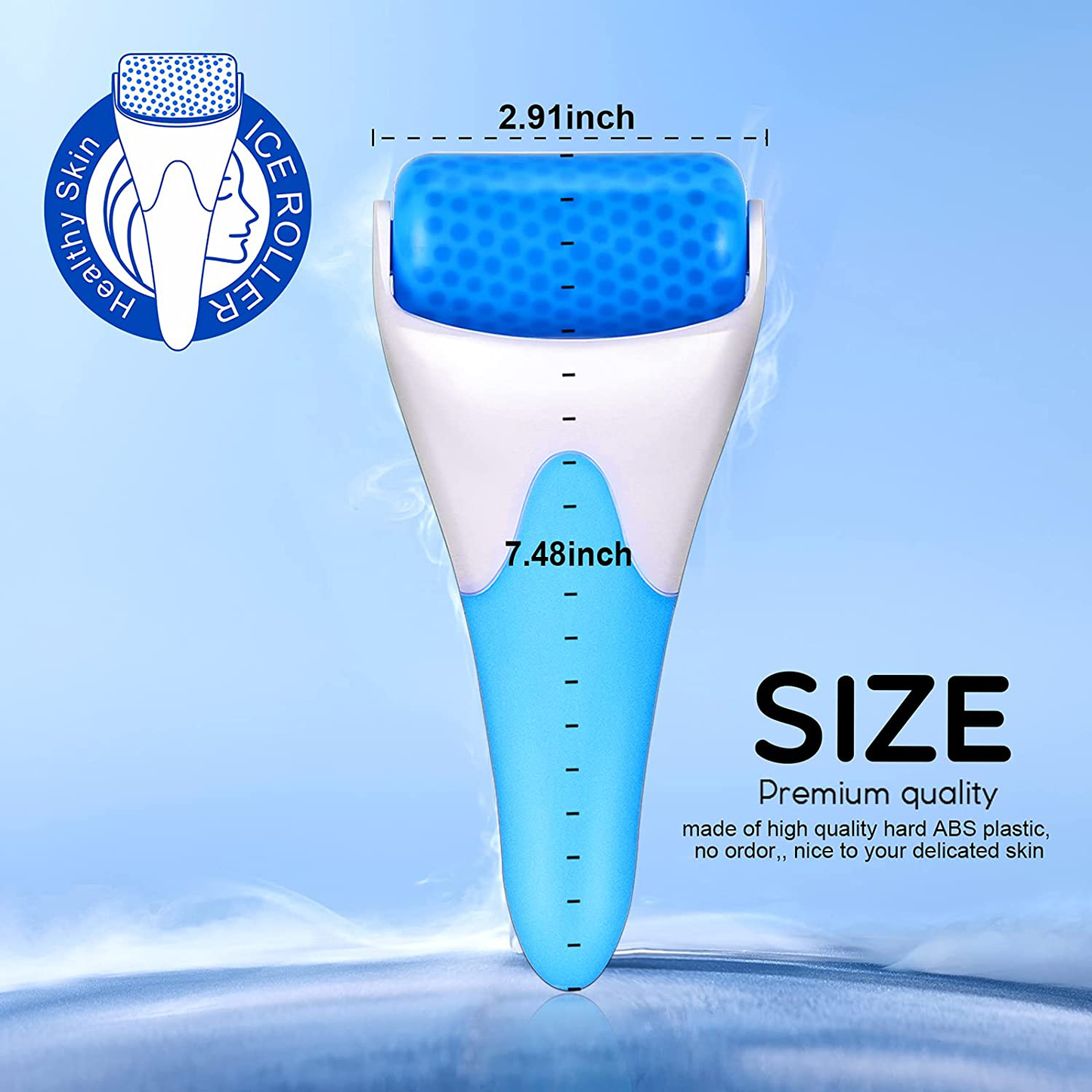 Ice Roller for Face Eye Puffiness, Teenitor Ice Face Roller Massager TMJ Migraine Pain Relief and Minor Injury Therapy Cold Freezer Tighten Skin Care Products