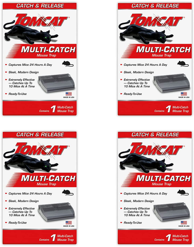 Tomcat Live Catch Mouse Trap (1 Case of 4 Traps)