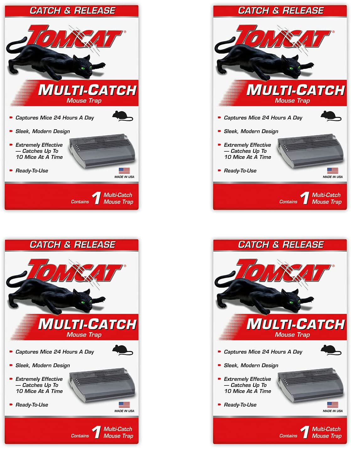 Tomcat Live Catch Mouse Trap (1 Case of 4 Traps)