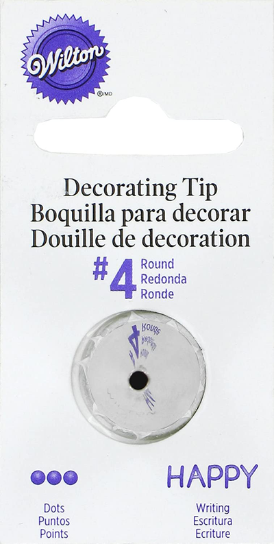 Wilton No.4 Decorating Tip, Round
