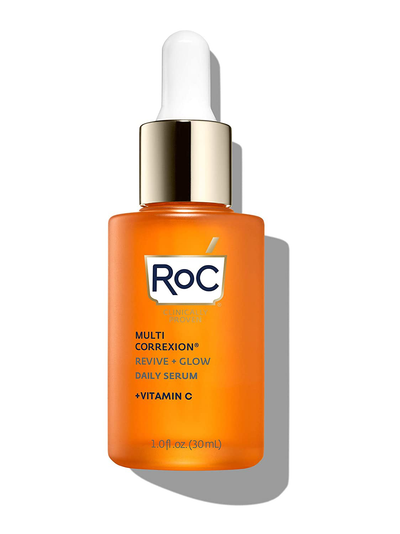 Roc Multi Correxion Revive plus Glow Vitamin C Serum, Daily Anti-Aging Wrinkle and Skin Tone Skin Care Treatment, Stocking Stuffer, 1 Fluid Ounce