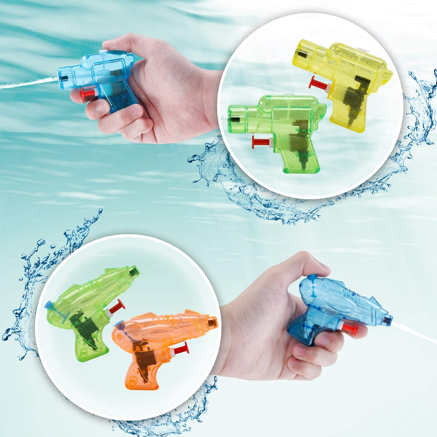 12 Packs Water Gun for Kids Squirt Toys Outdoor Beach Swimming Pool Game Summer Party Favor