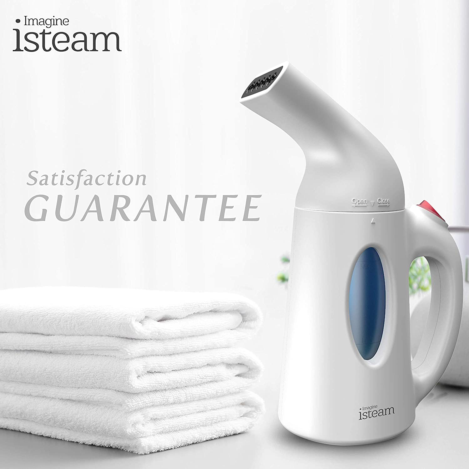 isteam Steamer for Clothes [Home Steam Cleaner] Powerful Travel Steamer 7-in-1. Handheld Garment Steamer, Wrinkle Remover. Portable Fabric Steam Iron. Clothing Accessory for USA 110-120v [H106]