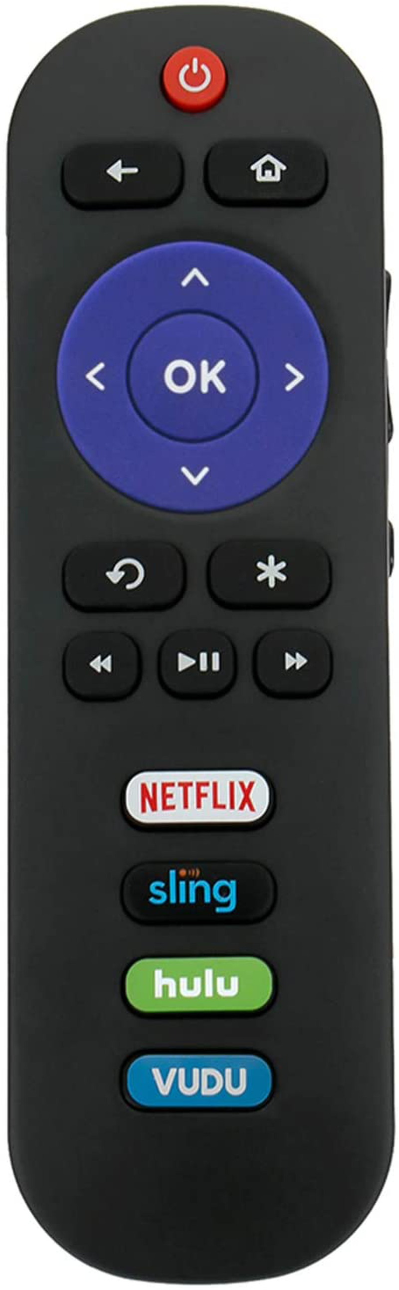 RC280 Replacement Remote Applicable for TCL Roku TV with Netflix Sling Hulu Vudu