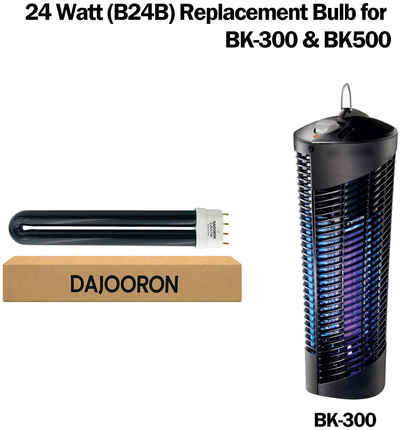 DAJOORON 24W (B24B) Bug Zapper Replacement Bulb for Stinger BK300, BK500 Bug Killers, Size:1.89" L x 0.96" W x 10.25" H