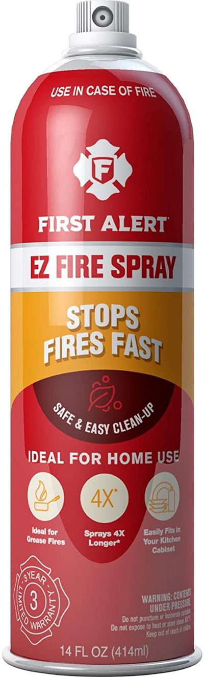 First Alert EZ Fire Spray, Extinguishing Aerosol Spray, AF400