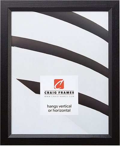 Craig Frames 7171610BK 8.5 by 11-Inch Picture Frame, Solid Wood, .825-Inch Wide, Black