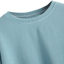 ROMWE Women's Casual Basic Crop Tops Crew Neck Long Sleeve Raw Hem Crop Sweatshirt