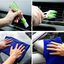 2 in 1 Microfiber Car Wash Mop Mitt with 45" Aluminum Alloy Long Handle,Chenille Car Cleaning Kit Brush Duster with Scratch Free for Washing Car/Truck/RV,2 Mop Head and 1 Towels and Air Vent Duster
