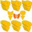 48PCS Fruit Fly Sticky Traps, Fungus Gnat Traps Insect Trap for Plants Kitchen Indoor and Outdoor（48 Lemon Yellow ）