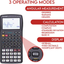 Scientific Calculator with Graphic Functions - Multiple Modes with Intuitive Interface - Perfect for Beginner and Advanced Courses, High School or College (Black)