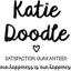 Katie Doodle Farewell Party Decorations - Creative Goodbye Card or Guest Book Alternative - Great Moving Going Away Party Supplies Gift for Coworker Men Women Adults - 11x17 Wall Art Poster [Unframed]