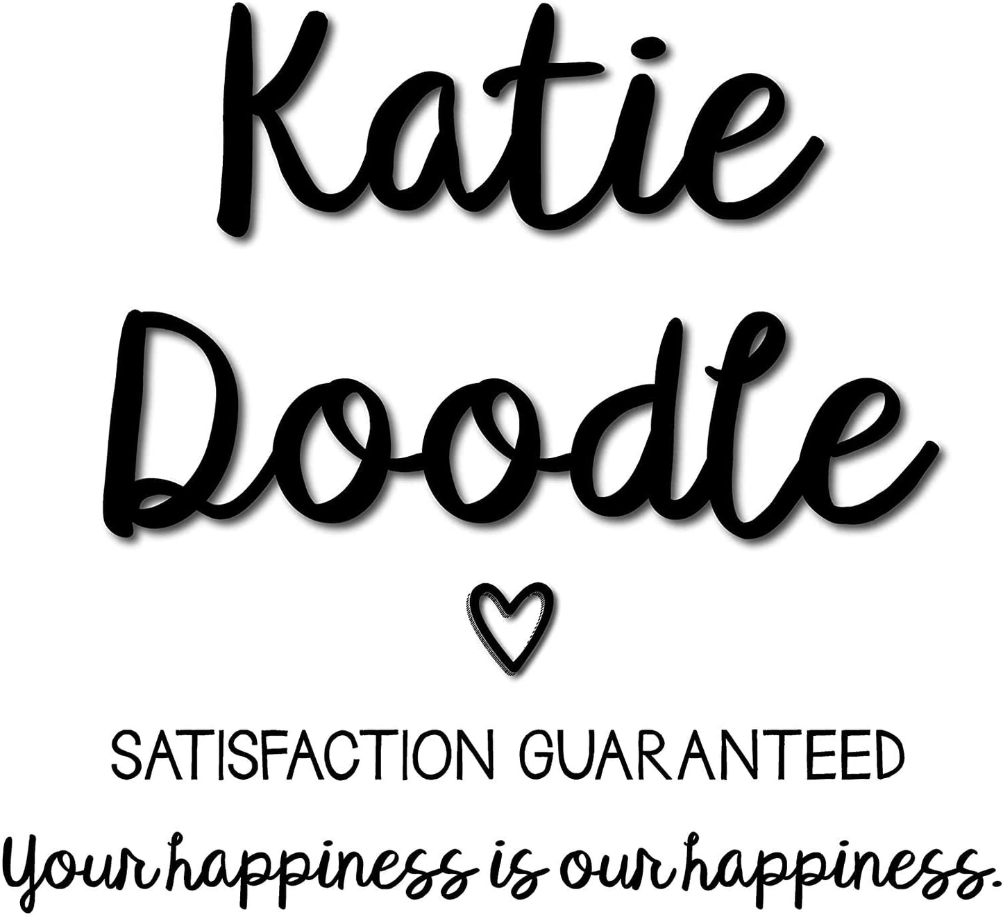 Katie Doodle Farewell Party Decorations - Creative Goodbye Card or Guest Book Alternative - Great Moving Going Away Party Supplies Gift for Coworker Men Women Adults - 11x17 Wall Art Poster [Unframed]