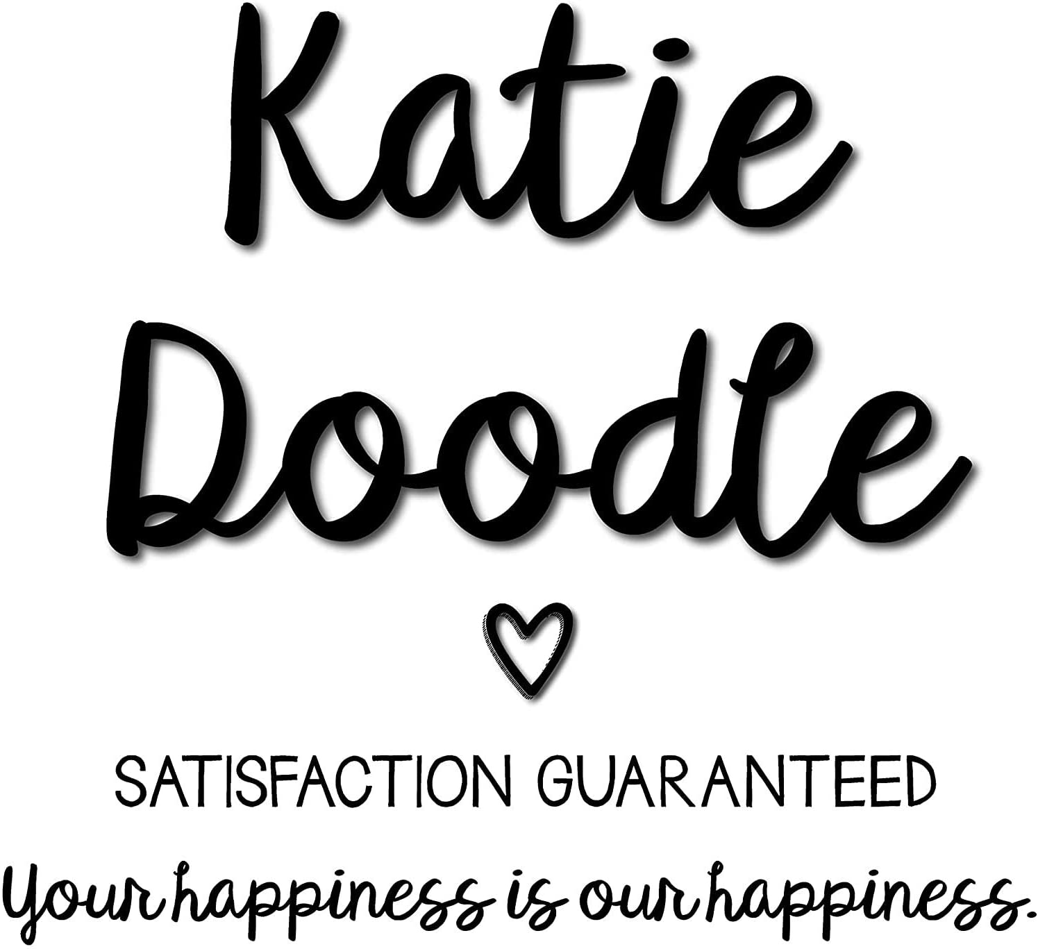 Katie Doodle Farewell Party Decorations - Creative Goodbye Card or Guest Book Alternative - Great Moving Going Away Party Supplies Gift for Coworker Men Women Adults - 11x17 Wall Art Poster [Unframed]