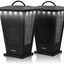 Bluetooth Speakers Waterproof, Pohopa 2 Packs True Wireless Stereo Sound 20W Speakers Dual Pairing Lantern Indoor Outdoor Speakers with 20 Piece LED Lights, Rich Bass, Pinao Black