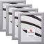 Craig Frames 23247018 20 x 26 Inch Picture Frame, Brushed Silver, Set of 4