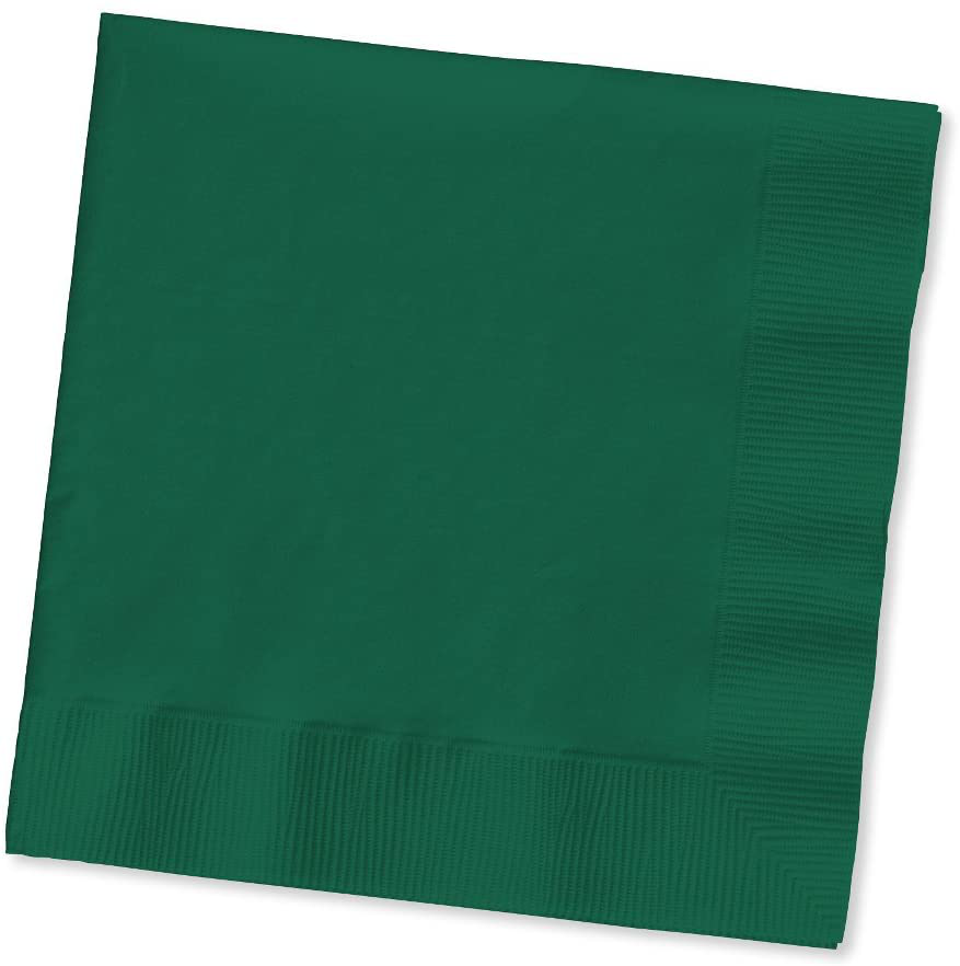 Hunter Green Luncheon Napkin, 2 Ply, Solid