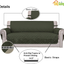Easy-Going Sofa Slipcover Reversible Sofa Cover Water Resistant Couch Cover Furniture Protector with Elastic Straps for Pets Kids Children Dog Cat(Sofa, Army Green/Beige)