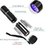 Morpilot Black Light, 2 Pcs UV Handheld Blacklight Flashlights 12 Led 395Nm Mini Light Torch Detector for Pets Urine and Stains