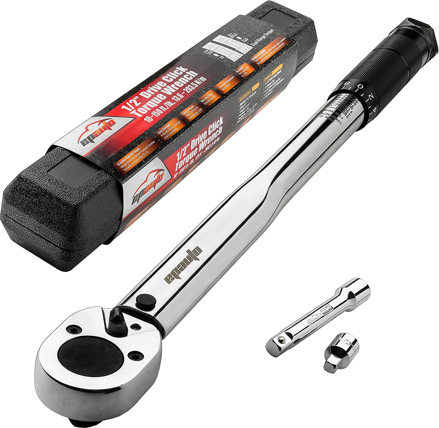 EPAuto 1/4-Inch Drive Click Torque Wrench (20-200 in.-lb. / 2.26 ~ 22.6 Nm)