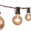 Outdoor String Lights G40 Globe Patio Lights with 27 Edison Glass Bulbs(2 Spare), Waterproof Connectable Hanging Light for Backyard Porch Balcony Party Decor, E12 Socket Base