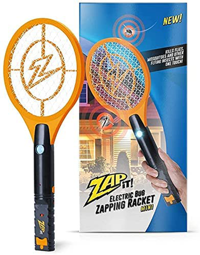 Zap It Bug Zapper Rechargeable Bug Zapper Racket, 4,000 Volt, USB Charging Cable